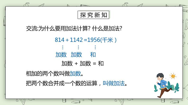 人教版小学数学四年级下册 1.1 加、减法的意义和各部分间的关系 课件第5页