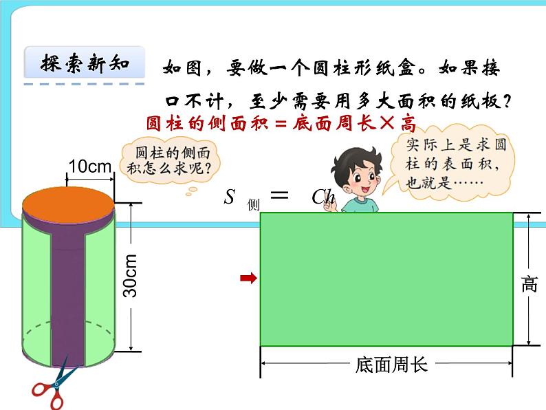 1.3圆柱的表面积（1） 课件+练习04