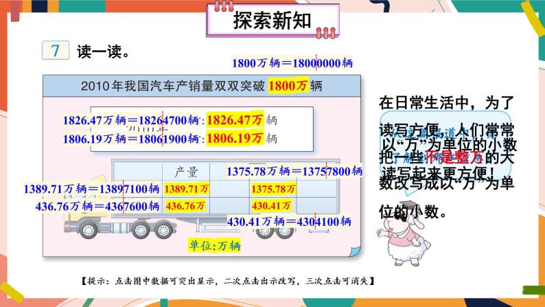 【冀教版】四下数学 《六 小数的认识》第5课时 数的改写  课件03