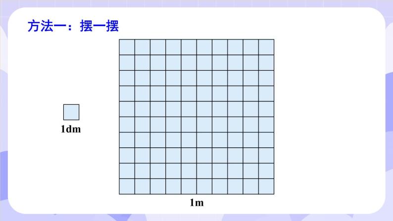 【冀教版】三下数学 七 《长方形和正方形的面积》1.面积和面积单位  课件06