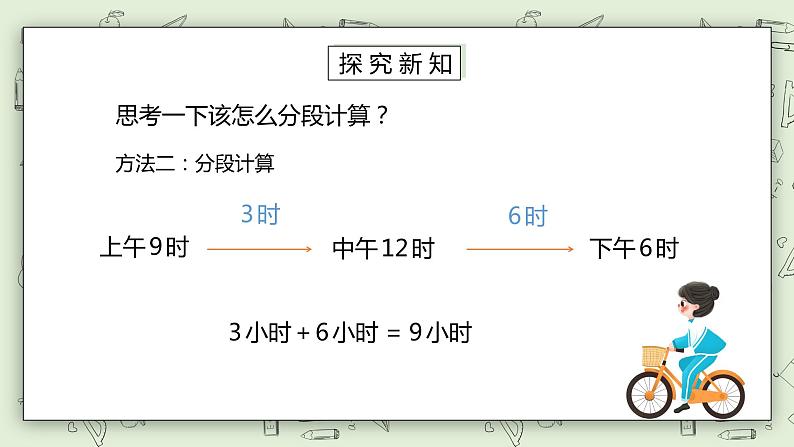 人教版小学数学三年级下册 6.4 计算经过的时间 课件+教案+练习05