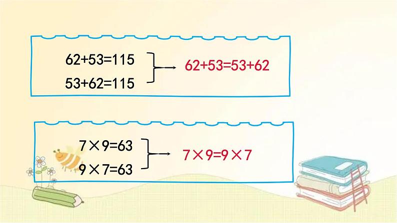 北师大版数学四年级上册 第3课时 加法交换律和乘法交换律 课件第3页