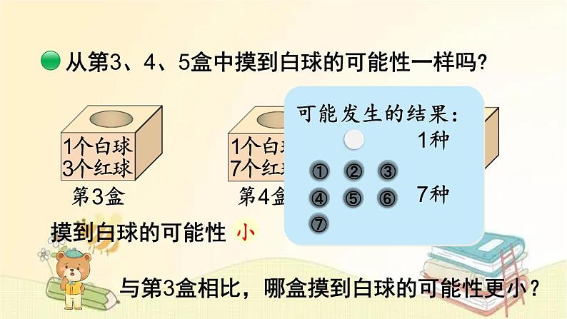 北师大版数学四年级上册 第2课时 摸球游戏 课件第8页