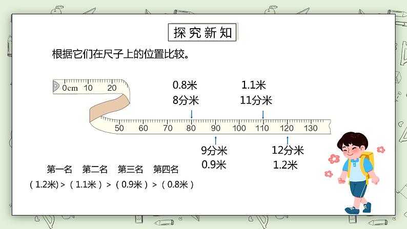 人教版小学数学三年级下册 7.2 小数的大小比教 课件+教案+练习04