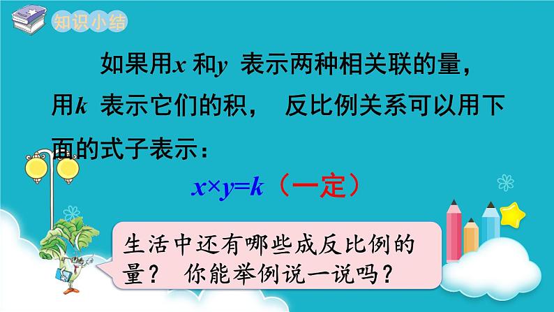 苏教版数学六年级下册 第3课时  反比例的意义  课件第8页