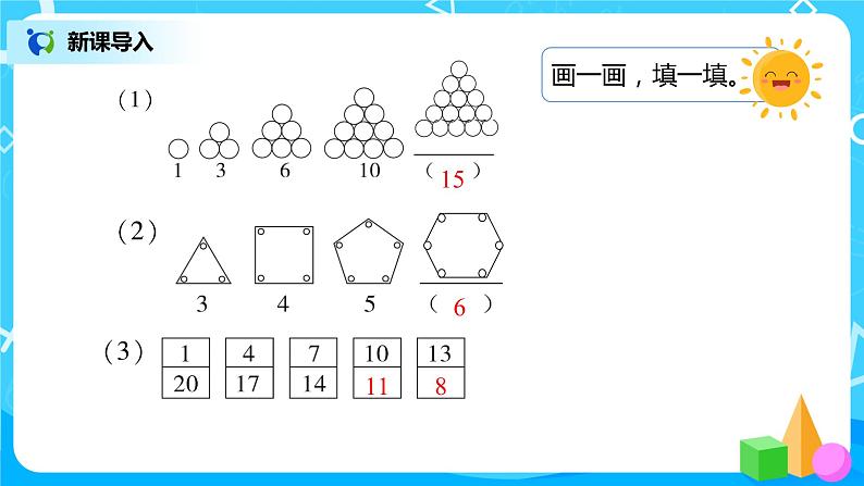 人教版数学一年级下册第7单元找规律第3课时《解决问题》课件（送教案+习题）03