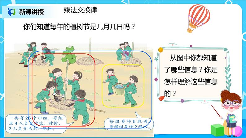 人教版数学四年级下册第三单元第四课时《乘法交换律和结合律》课件+教案+习题04