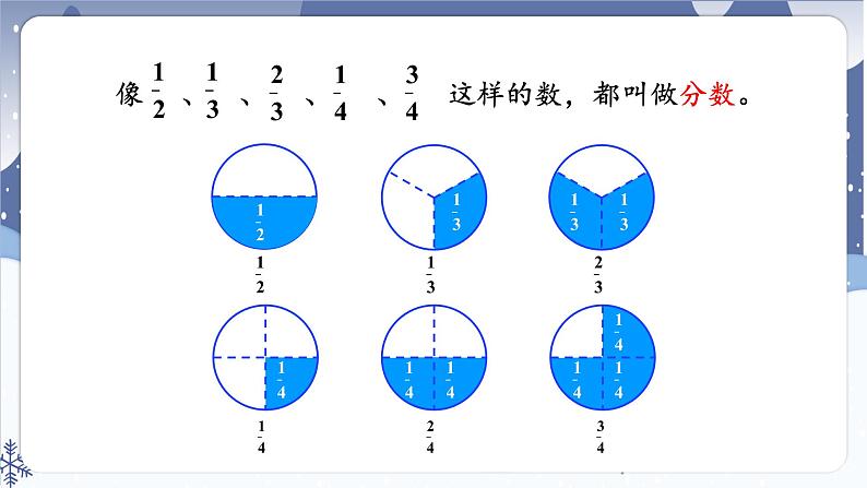 【冀教版】三下数学   八《分数的初步认识》1.认识分数  课件06