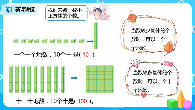 人教版数学二年级下册第七单元1课时《1000以内数的认识》课件+教案+习题05