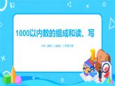 人教版数学二年级下册第七单元第2课时《1000以内数的组成及读写》课件+教案+习题
