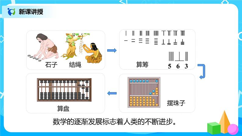 人教版数学二年级下册第七单元第3课时《用算盘计数》课件+教案+习题04