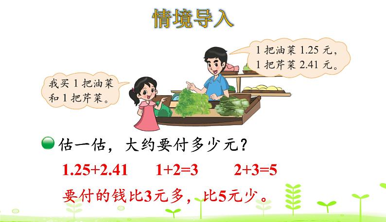 1.6 买菜 PPT课件 北师大版数学四年级下册第3页