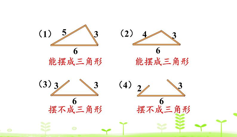 2.5 探索与发现：三角形边的关系 PPT课件 北师大版数学四年级下册05