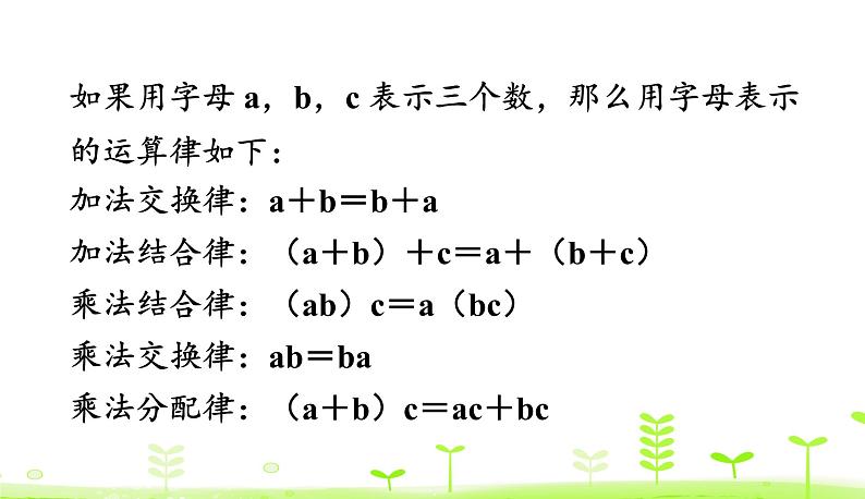 5.2 字母表示数（2） PPT课件 北师大版数学四年级下册07