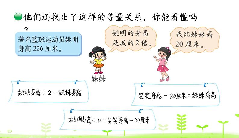 5.3 等量关系 PPT课件 北师大版数学四年级下册06