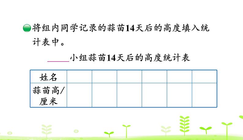 6.2 栽蒜苗（一） PPT课件 北师大版数学四年级下册05