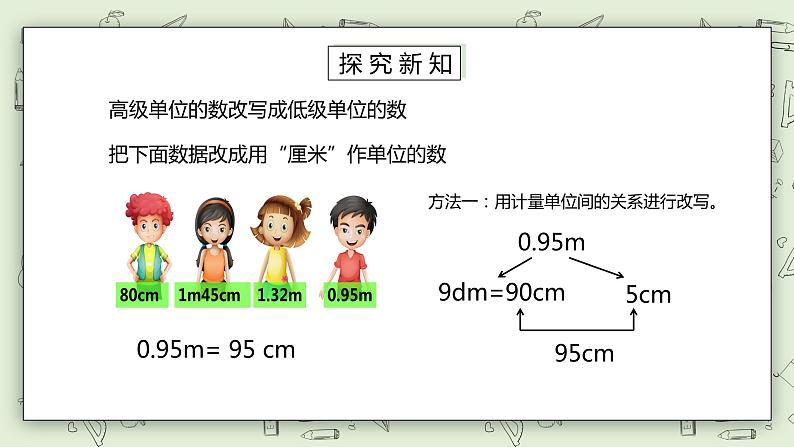 人教版小学数学四年级下册 4.6 小数与单位换算 课件+教学设计+同步练习07