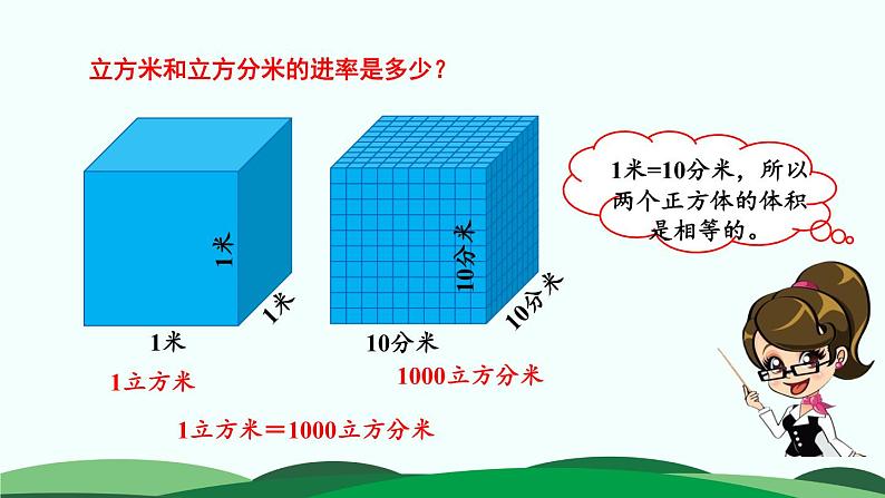 4.4 体积单位的换算 精品课件 北师大版数学五年级下册04