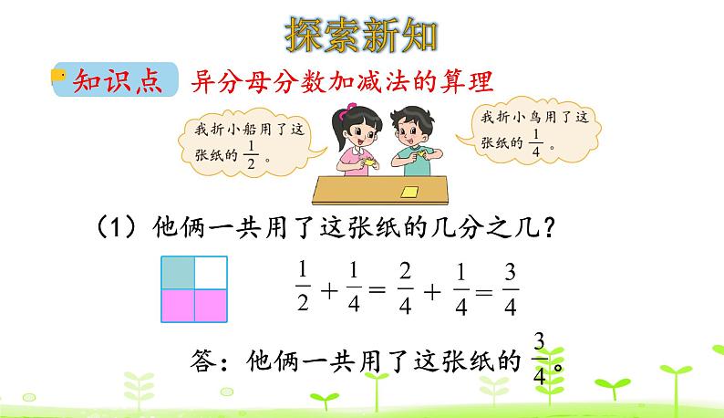 1.1 折纸（1） 优质课件 北师大版数学五年级下册第4页