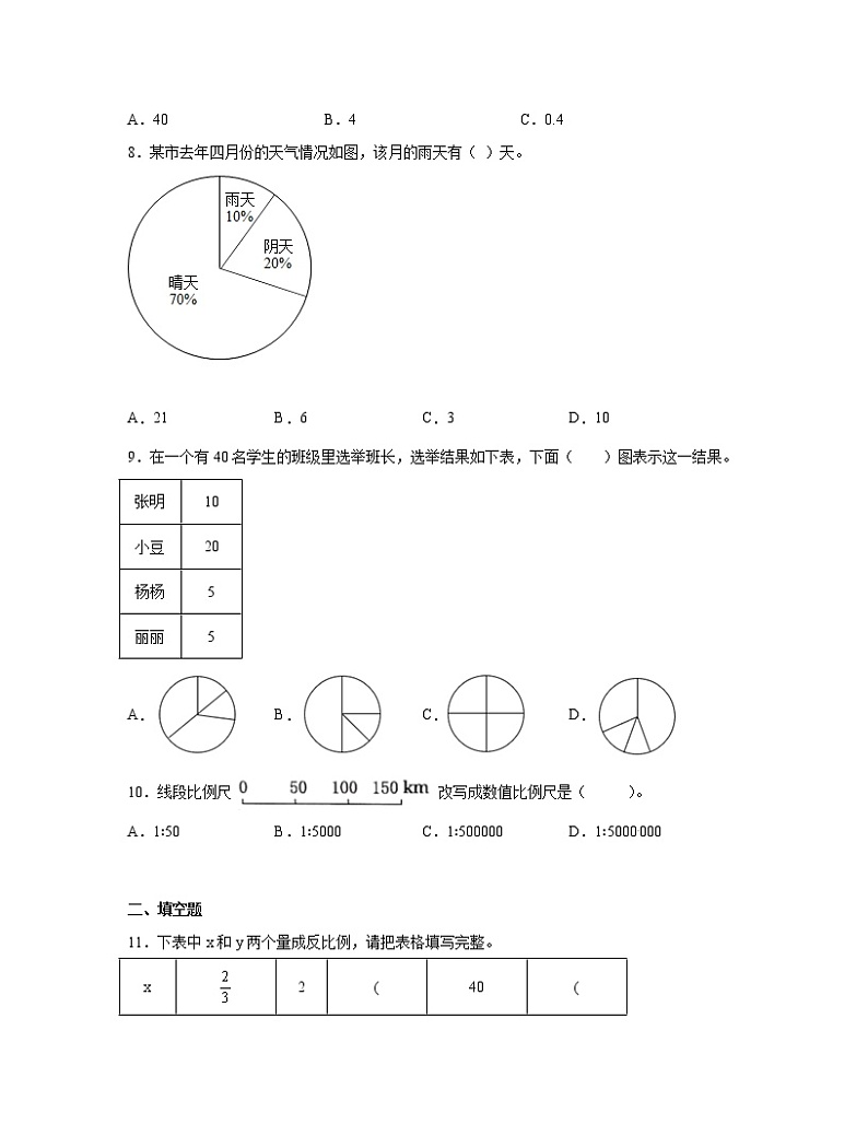 苏教版2022-2023学年六年级下册小升初数学易错模拟题合集3套共41页（含解析）02
