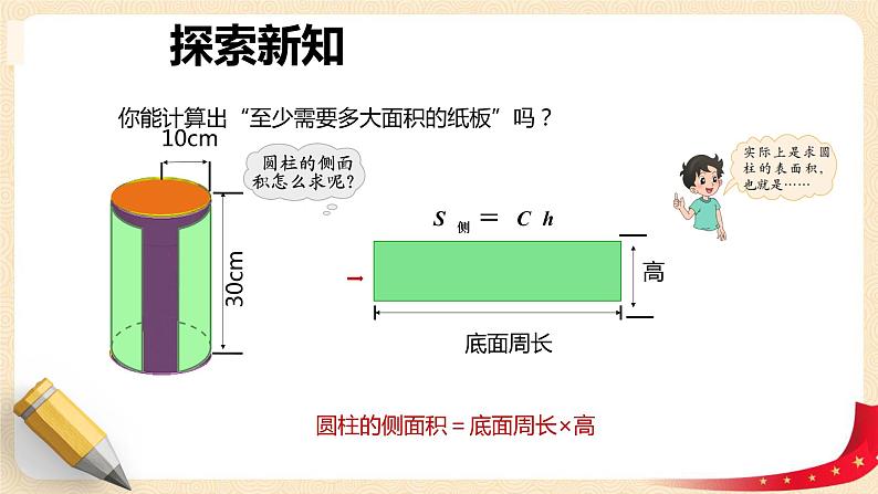 第一单元+2.圆柱的表面积（课件）-2022-2023学年六年级数学下册同步备课（北师大版）06