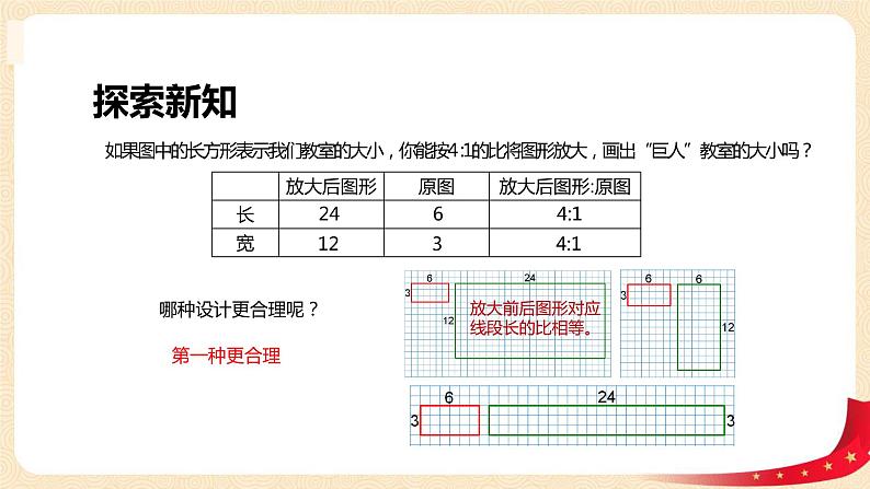 第二单元+4.图形的放大和缩小（课件）-2022-2023学年六年级数学下册同步备课（北师大版）07