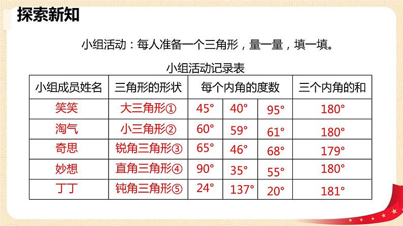 第二单元3.三角形内角和（课件）2023学年四年级数学下册同步备课（北师大版）06