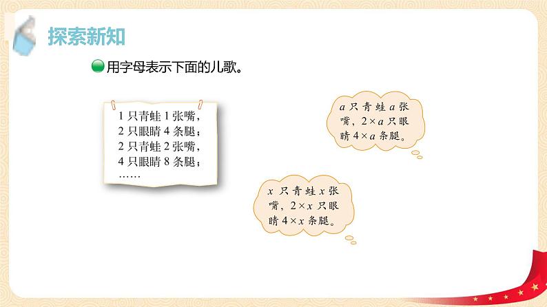 第五单元1.字母表示数（课件）2023学年四年级数学下册同步备课（北师大版）07