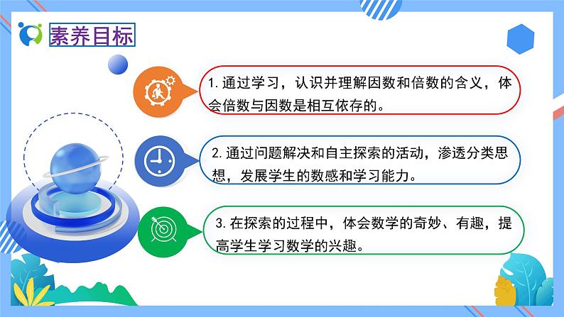 新人教版小学数学五年级下册-2.1.1《认识因数和倍数（例1）》素养达标课件02