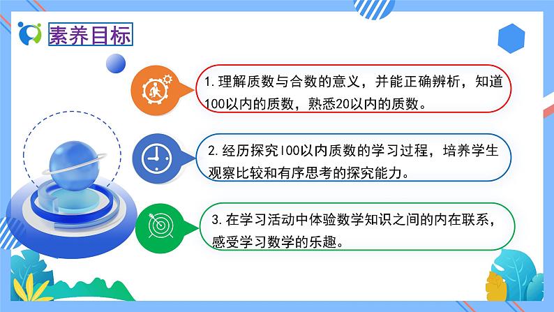 新人教版小学数学五年级下册-2.3.1《质数和合数（例1）》素养达标课件02