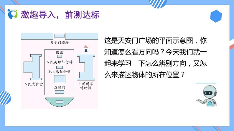 新人教版三年级数学下册素养达标课件-1.1 认识东南西北（例1、例2）第7页