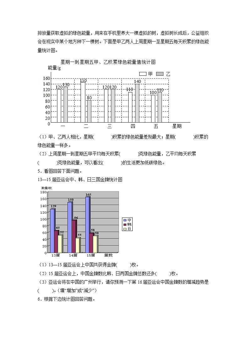 8.2复式条形统计图（课后）（学生版）第3页