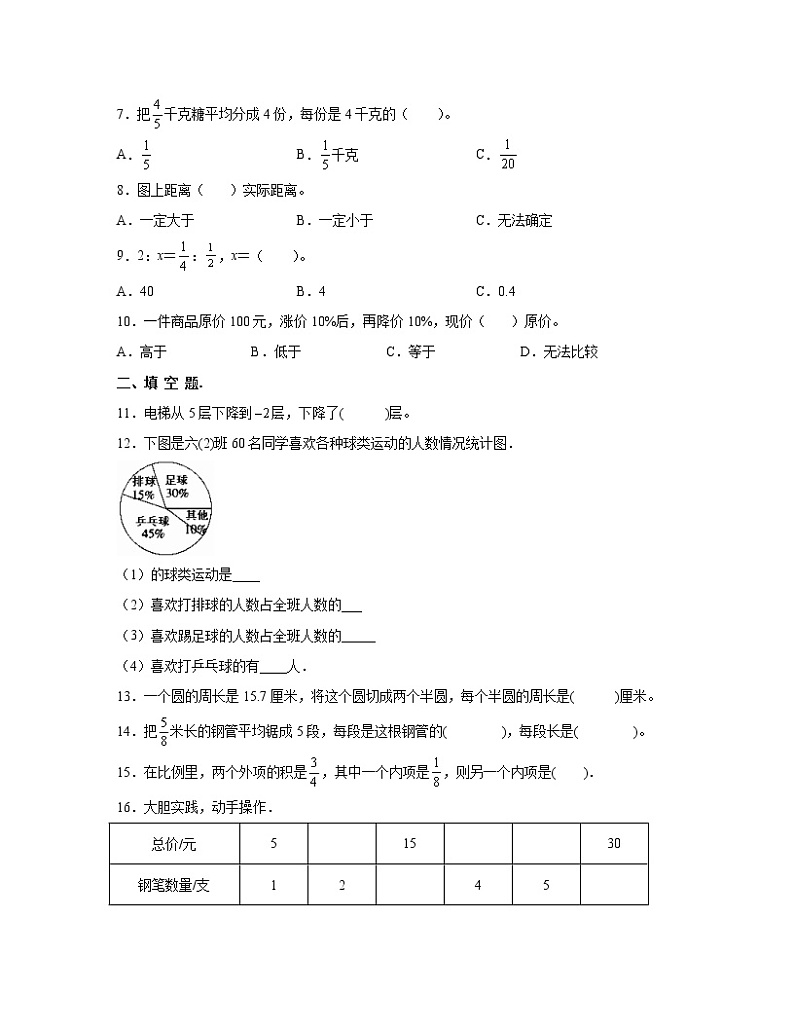 【小升初】北京市朝阳区2022-2023学年数学易错题专项模拟试卷AB卷（含解析）02