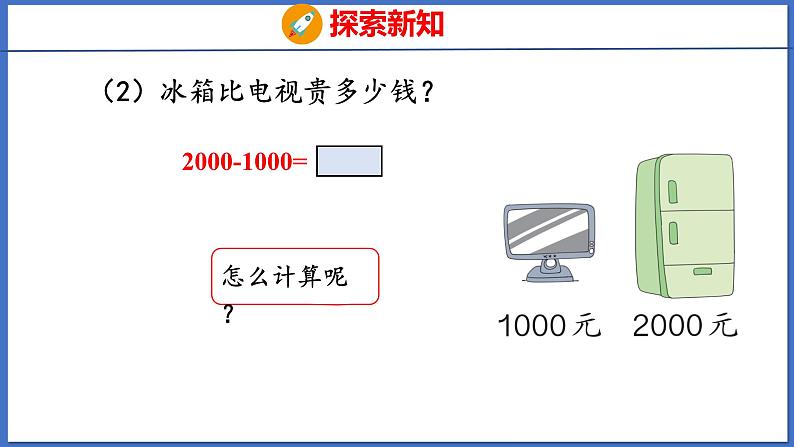 人教版数学二年级下册 7.5 整百、整千数加减法（课件）07