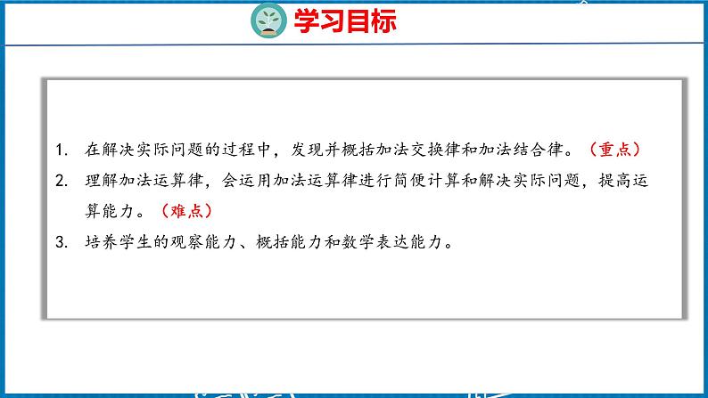 3.1  加法交换律和加法结合律（课件）人教版数学四年级下册第2页