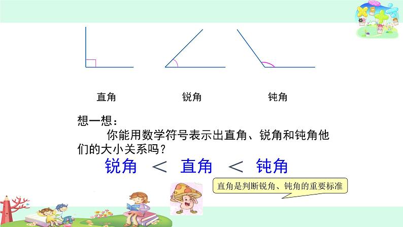 直角、锐角和钝角的初步认识课件PPT07