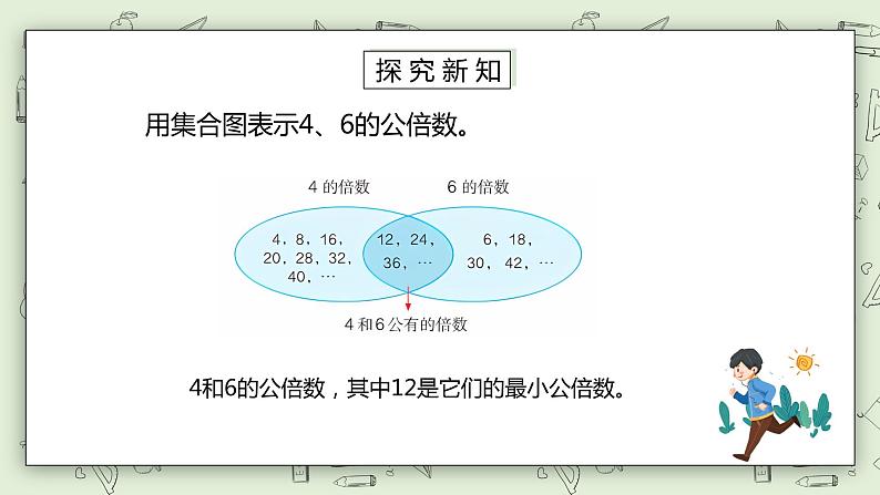人教版小学数学五年级下册 4.7 最小公倍数 课件第4页