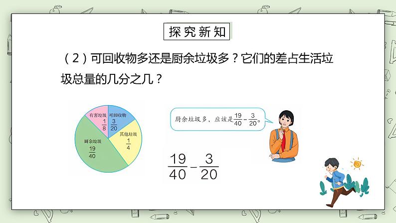 人教版小学数学五年级下册 6.2 异分母分数加减法 课件+教学设计+同步练习06