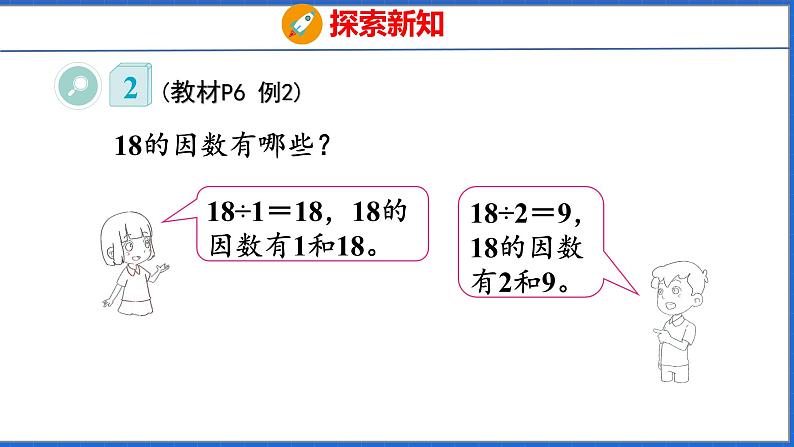 新版人教版五年级数学下册 2.2 因数和倍数（2）（课件）第6页