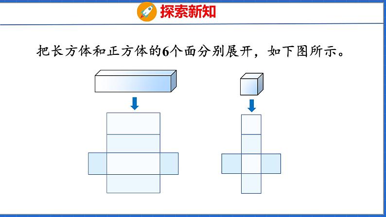 新版人教版五年级数学下册 3.3 长方体和正方体的表面积（课件）第7页