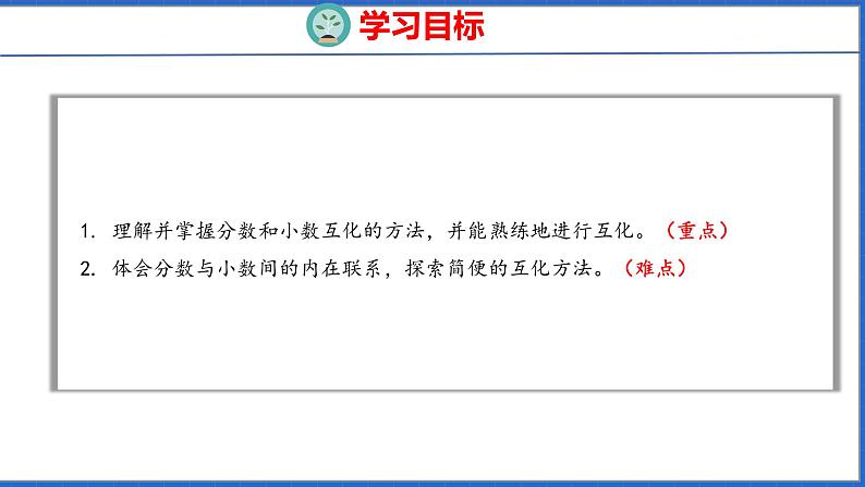 新版人教版五年级数学下册 4.10 分数和小数的互化（课件）02