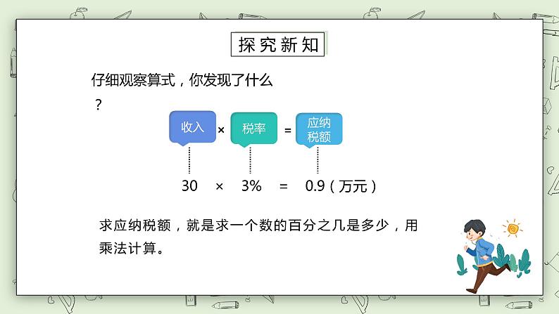 人教版小学数学六年级下册 2.3 税率 课件+教学设计+同步练习06