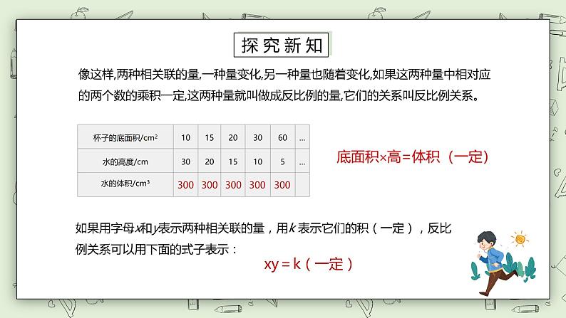 人教版小学数学六年级下册 4.5 成反比例的量 课件第7页