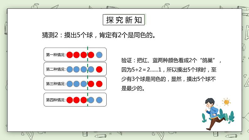 人教版小学数学六年级下册 5.3 鸽巢问题的应用 课件第5页