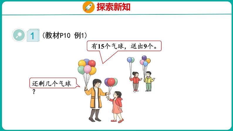 2.1 十几减9（课件）人教版数学一年级下册06