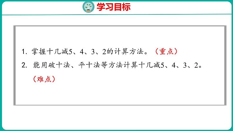 2.3 十几减5、4、3、2（课件）人教版数学一年级下册第2页