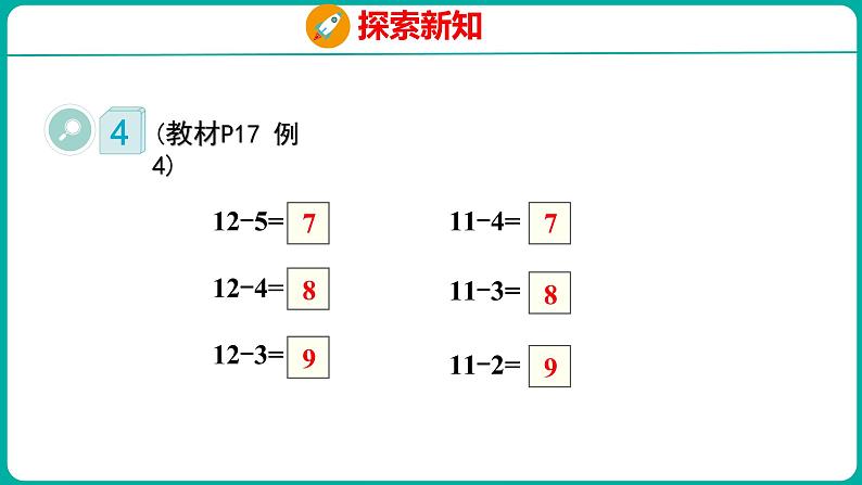 2.3 十几减5、4、3、2（课件）人教版数学一年级下册第5页