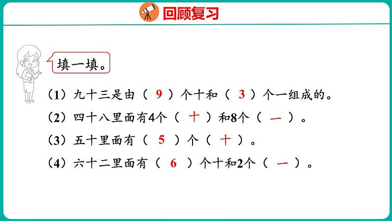 4.2 读数、写数（课件）人教版数学一年级下册第4页