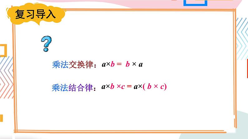 苏教版数学四年级下册 6.4乘法的分配律 课件第2页