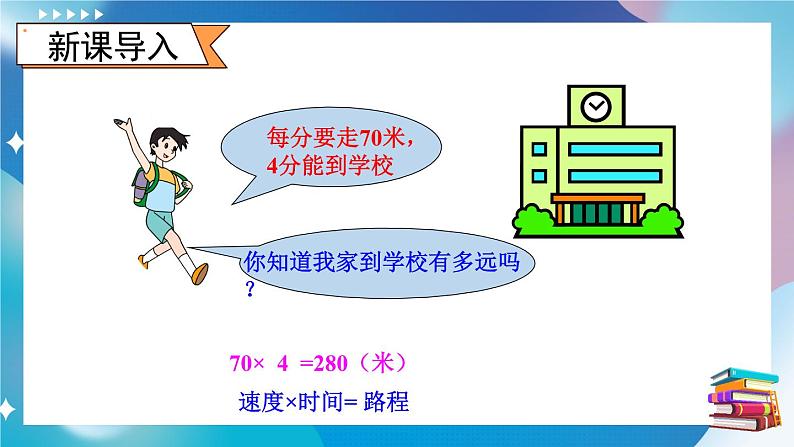 苏教版数学四年级下册 6.6路程问题 课件02